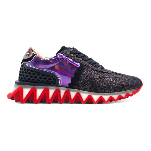 Christian Louboutin Loubishark Glitter Iridescent Sneakers - EU 40 / US 7 NWOB main image 8